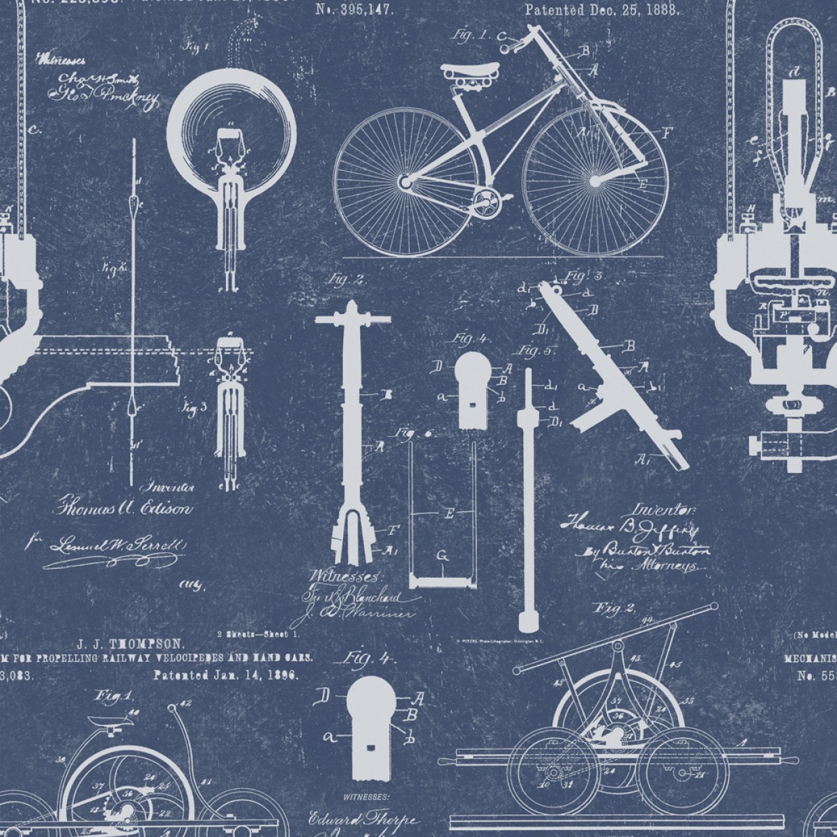 Tapet designer The Scientist Patents Blue, MINDTHEGAP