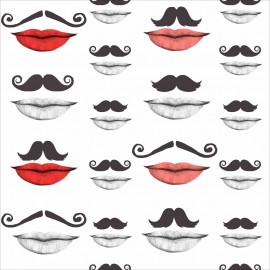 Tapet designer Illusions Moustache and lips, MINDTHEGAP