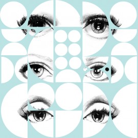 Tapet designer Illusions Eyes and circles sky, MINDTHEGAP