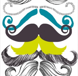 Tapet designer Illusions Different Moustaches, MINDTHEGAP