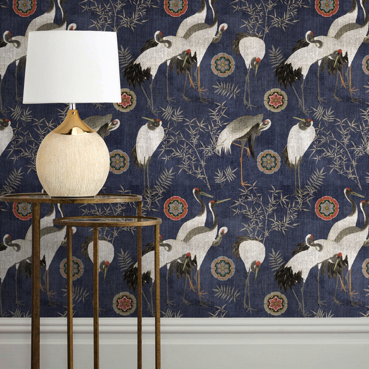 Tapet designer TSURU Indigo, MINDTHEGAP