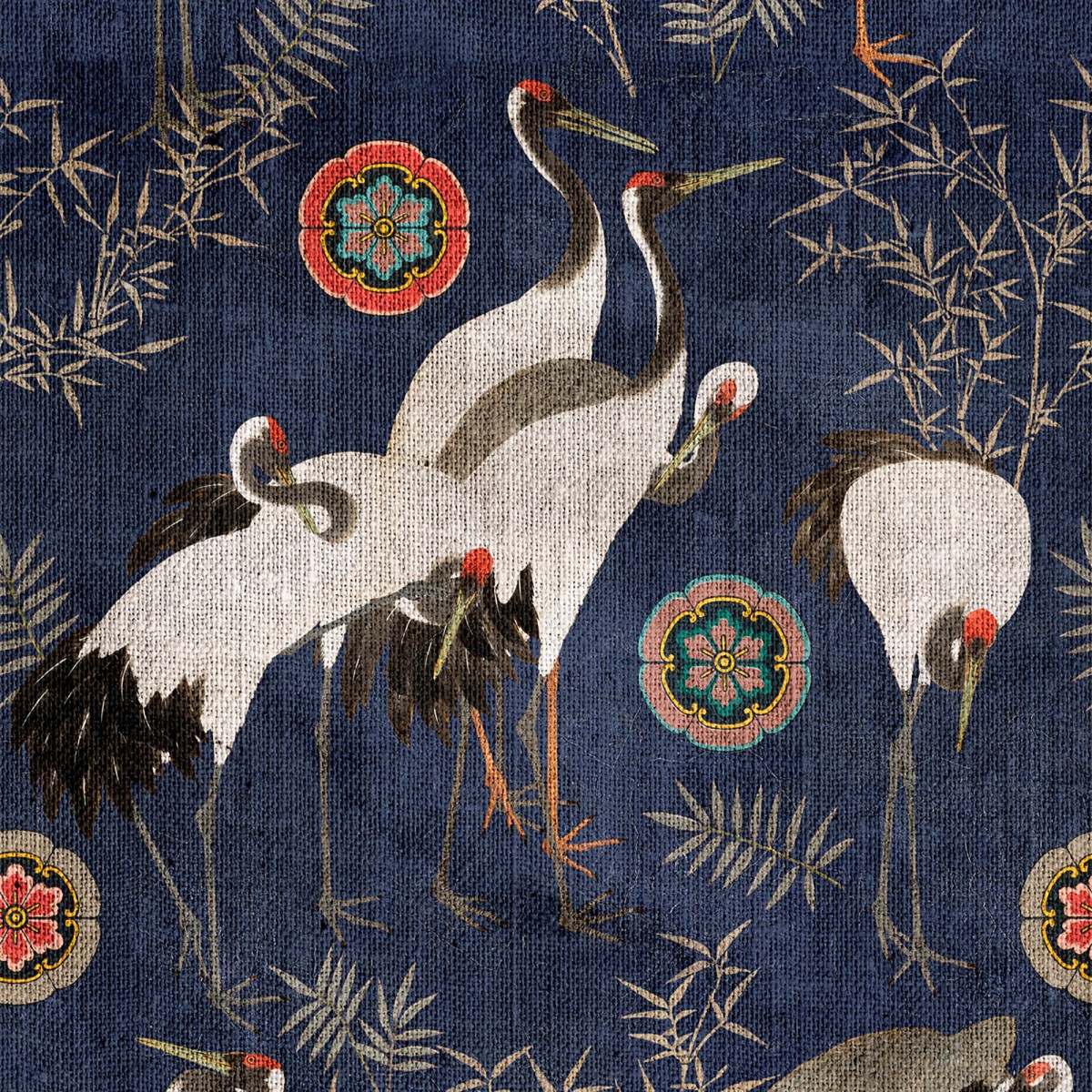 Tapet designer TSURU Indigo, MINDTHEGAP