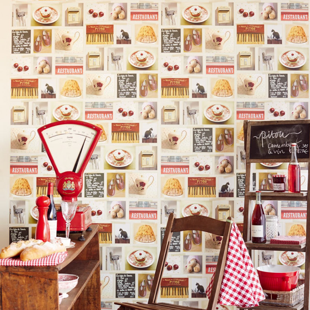 Tapet lavabil Bisou de MMe Pitou 365109, 280x93cm, Eijffinger