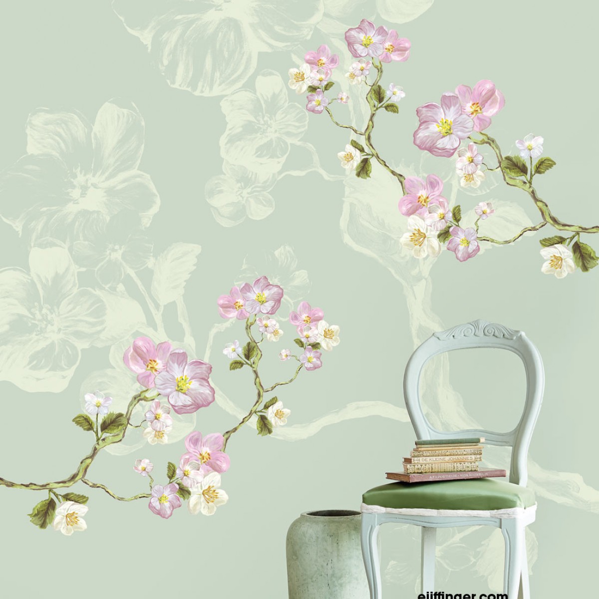Tapet lavabil Bisou de MMe Pitou 365116, 280x232cm, Eijffinger
