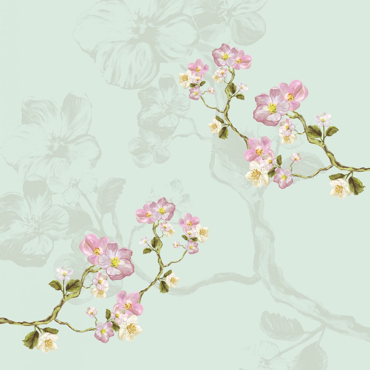 Tapet lavabil Bisou de MMe Pitou 365117, 280x232cm, Eijffinger