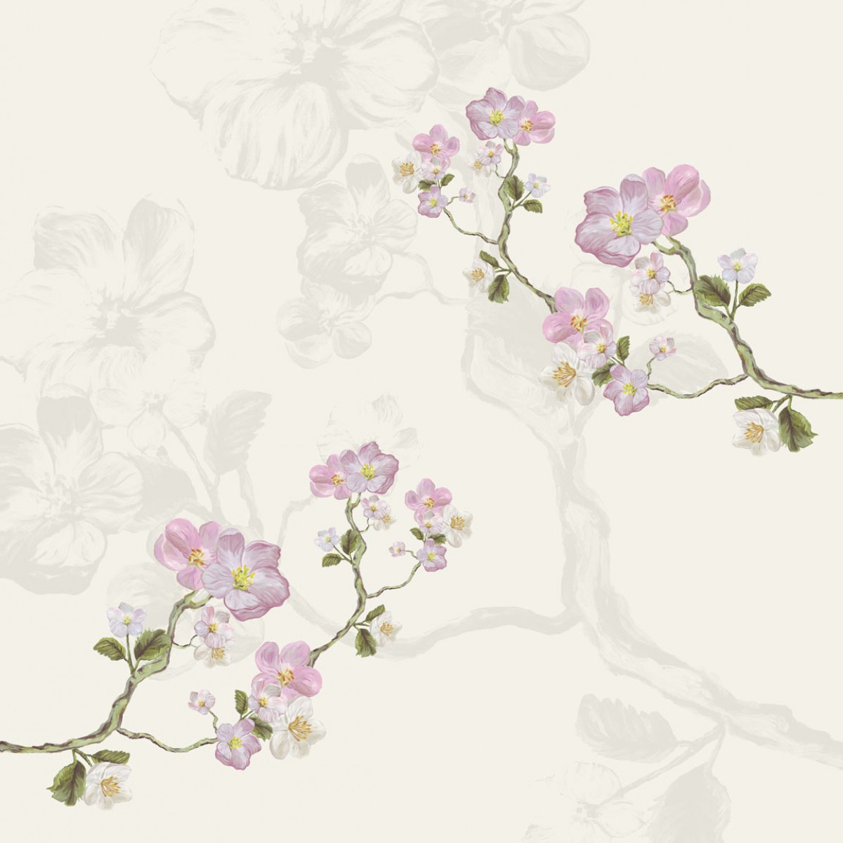 Tapet lavabil Bisou de MMe Pitou 365118, 280x232cm, Eijffinger