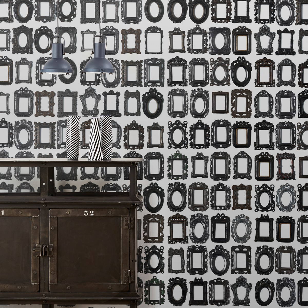 Tapet designer Obsession - Frames by Daniel Rozensztroch, DRO-01, NLXL, 4.9mp / rola, Tapet Exclusivist, Tapet