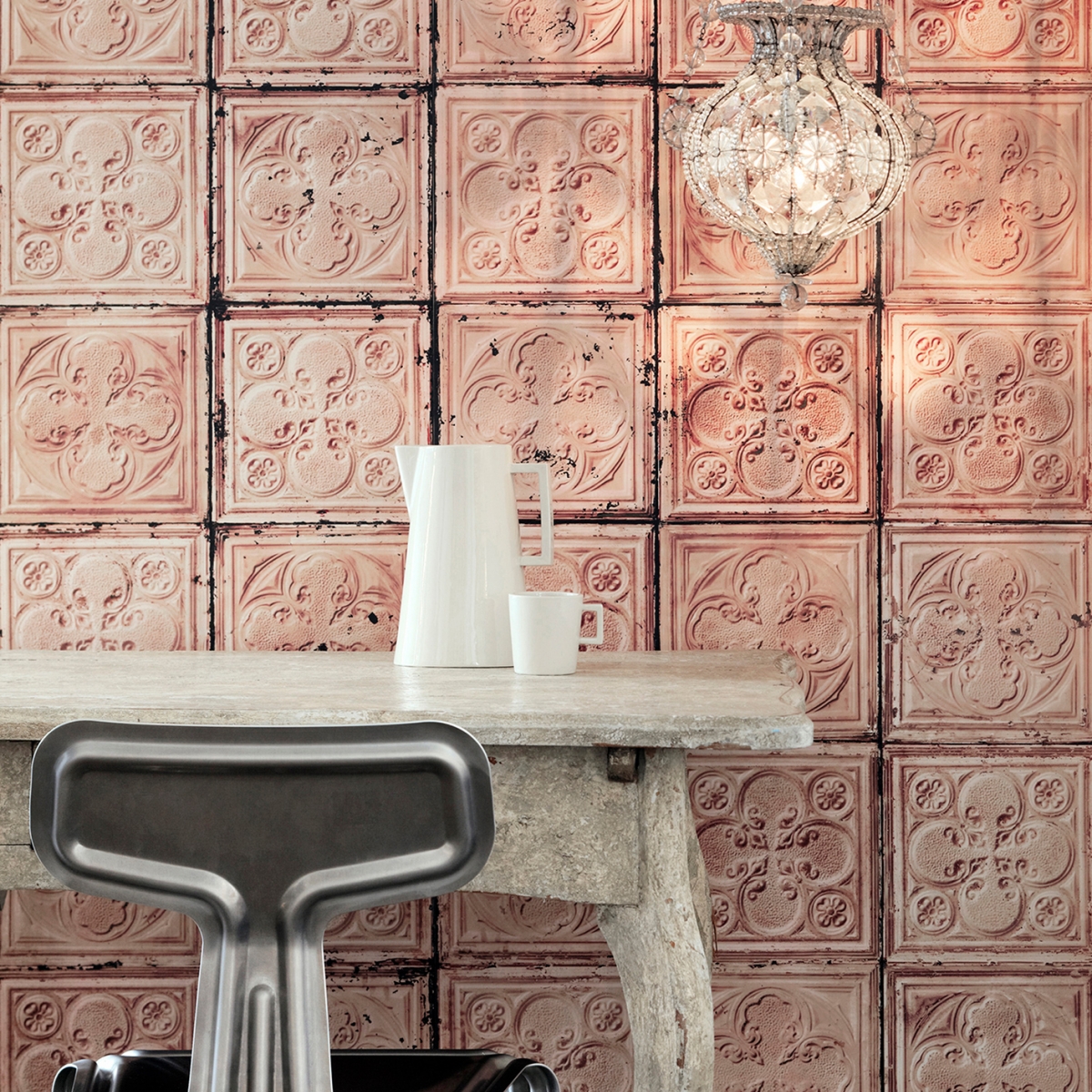 Tapet designer Brooklyn Tins by MERCI, TIN, NLXL, 4.9mp / rola