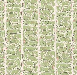 Tapet designer GEOMETRICS - Cats and Cords by Erik van der Veen, GEO-02, NLXL, 4.9mp / rola