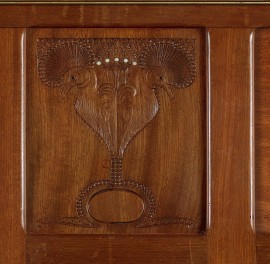 Tapet designer Wainscoting, Carved Wood Brown by Mr & Mrs Vintage, NLXL, 2.37mp