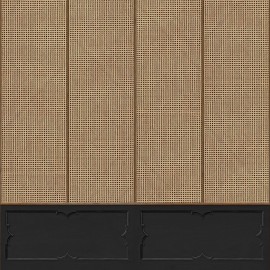 Tapet designer Wainscoting, Black by Mr & Mrs Vintage, NLXL, 2.37mp/rola