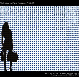 Tapet designer Blue Dots by Paola Navone, PNO-02, NLXL, 4.9mp / rola