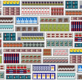 Tapet designer Supermarket by Paola Navone, PNO-09, NLXL, 4.9mp / rola