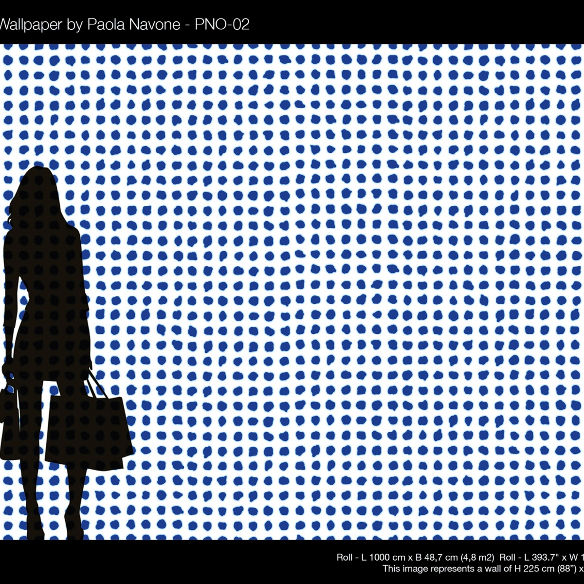 Tapet designer Fish and Dots by Paola Navone, PNO-01, NLXL, 4.8mp / model