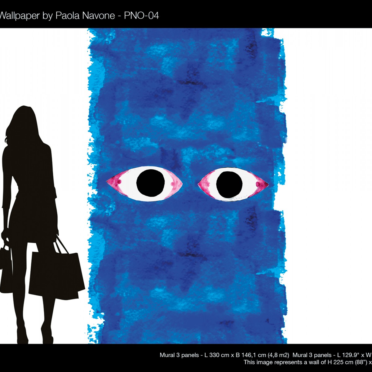 Tapet designer Blue Eyes by Paola Navone, NLXL, 4.8mp / model, Tapet living 