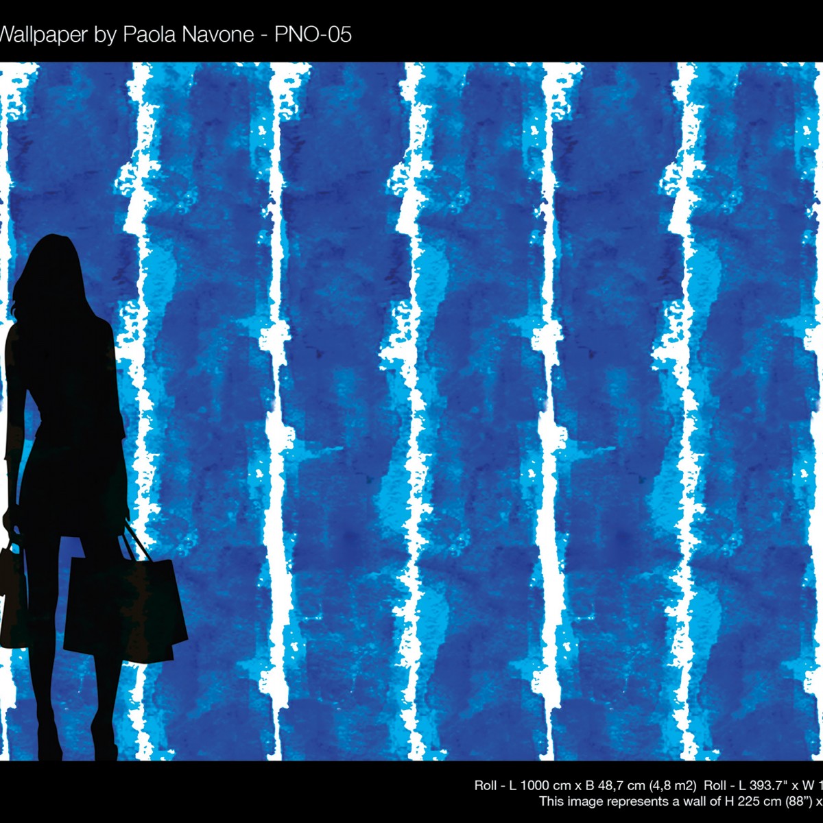 Tapet designer Blue Eyes by Paola Navone, NLXL, 4.8mp / model, Tapet living