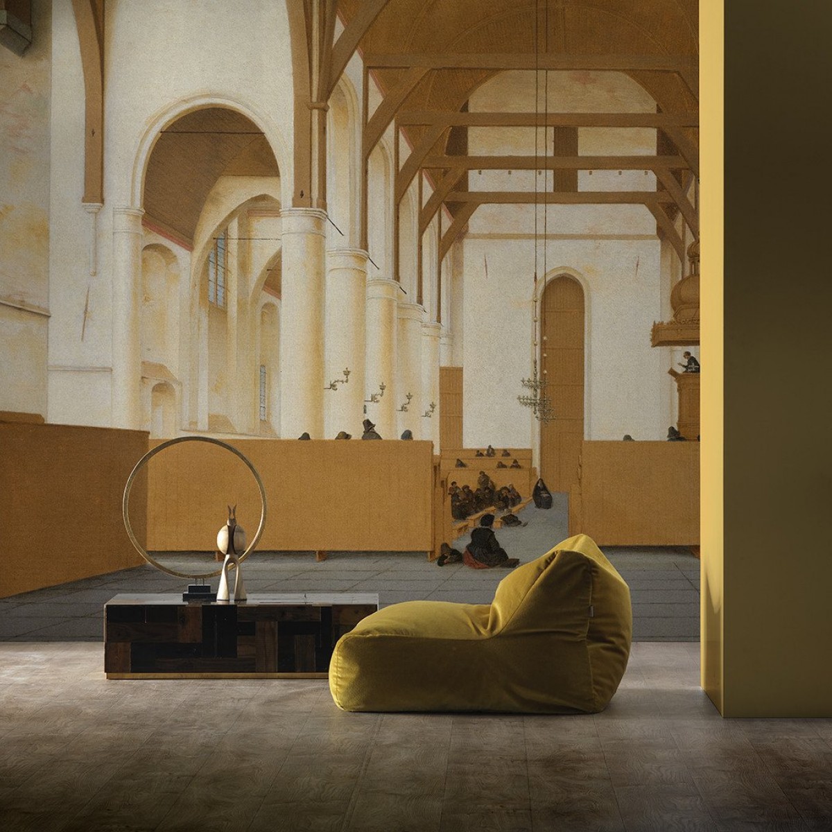 Tapet designer Rijksmuseum - Saint-Odulphus Church by Piet Hein Eek, RKS-02, NLXL, 7.3 - 13.1 mp / model