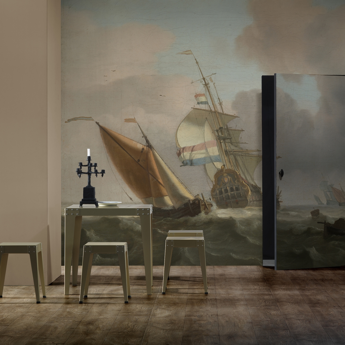 Tapet designer Rijksmuseum - Rough Sea by Piet Hein Eek, RKS-05, NLXL, 7.3 - 11.7 mp / model, Tapet Exclusivist, Tapet 