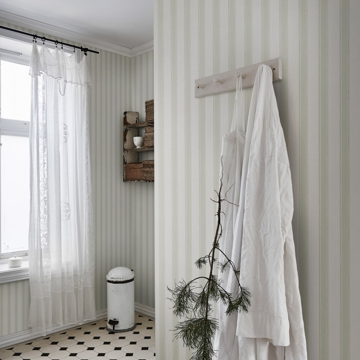 Tapet lavabil Gustav Light Green, Sandberg, 5.3mp / rola, Tapet living
