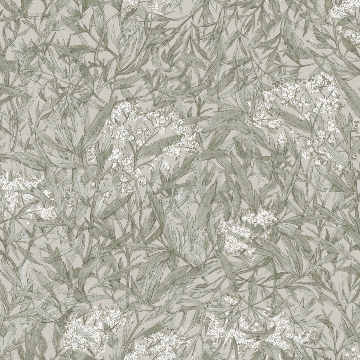 Tapet lavabil Malin Sage Green, Sandberg, 5.3mp / rola, Tapet hol