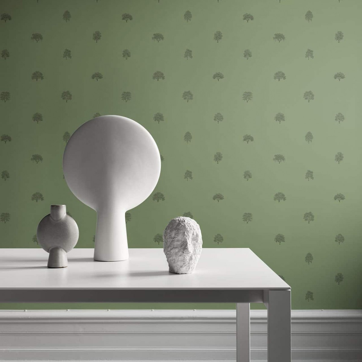 Tapet lavabil Arboretet Dark Green, Sandberg, 5.3mp / rola, Tapet living