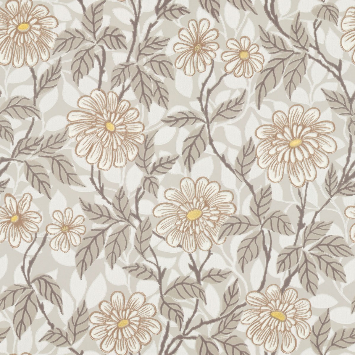 Tapet lavabil Zinnia Grey, Sandberg, 5.3mp / rola, Tapet hol