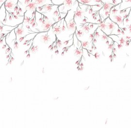 Tapet lavabil Sakura Mural, personalizat, Sandberg