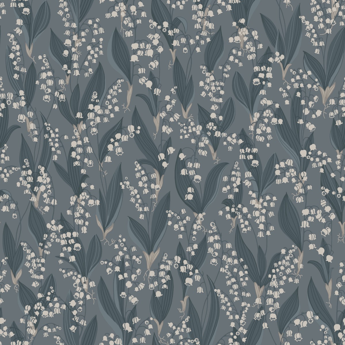 Tapet lavabil Lily of the valley 479, Sandberg, 5.3mp / rola, Tapet hol, Tapet
