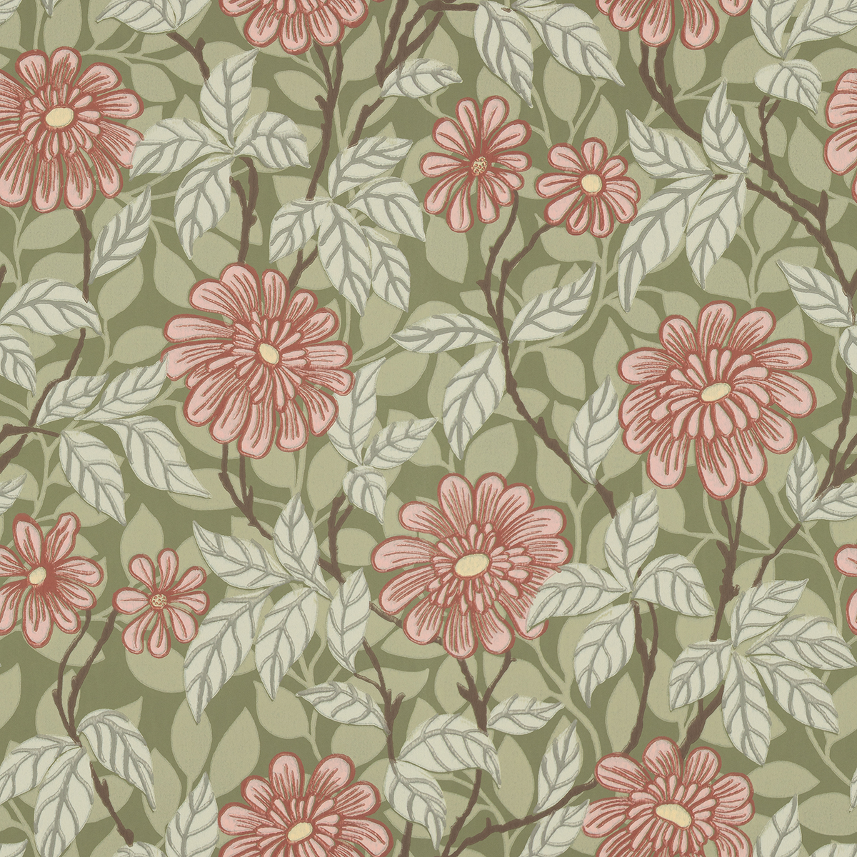 Tapet lavabil Zinnia 426-68, Sandberg, 5.3mp / rola