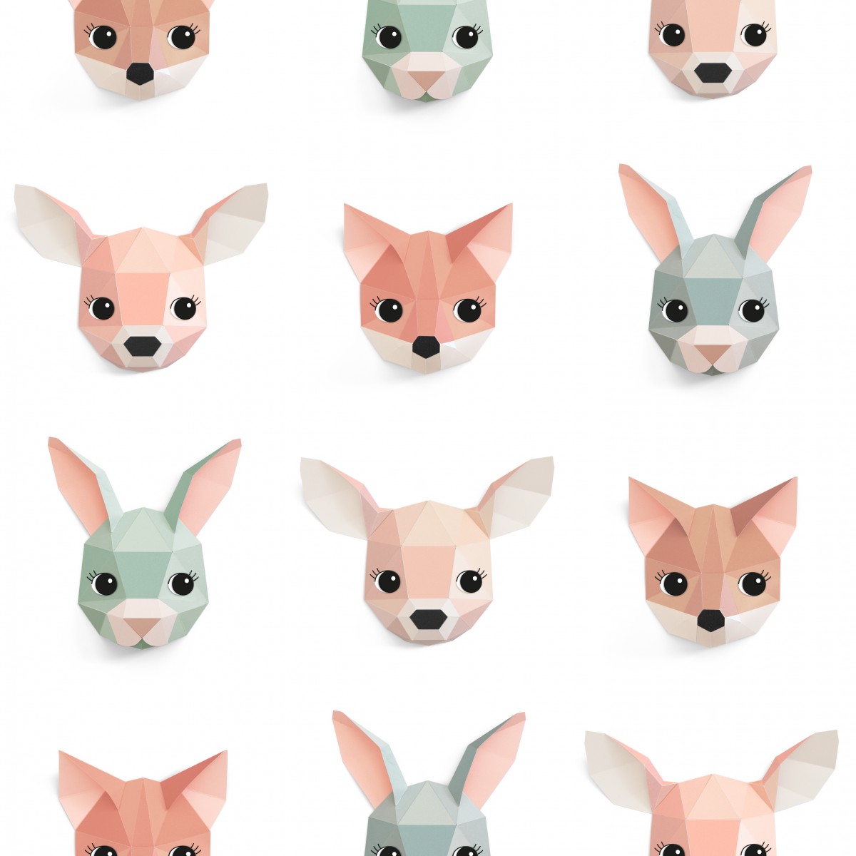 Tapet pentru copii Forest animals - studio ditte