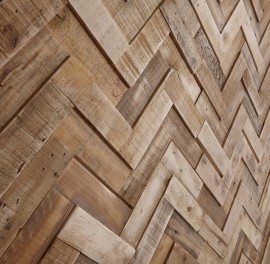 Panouri decorative din lemn reciclat Reclaimed - Herringbone -8 plăci 21.5x50.5cm