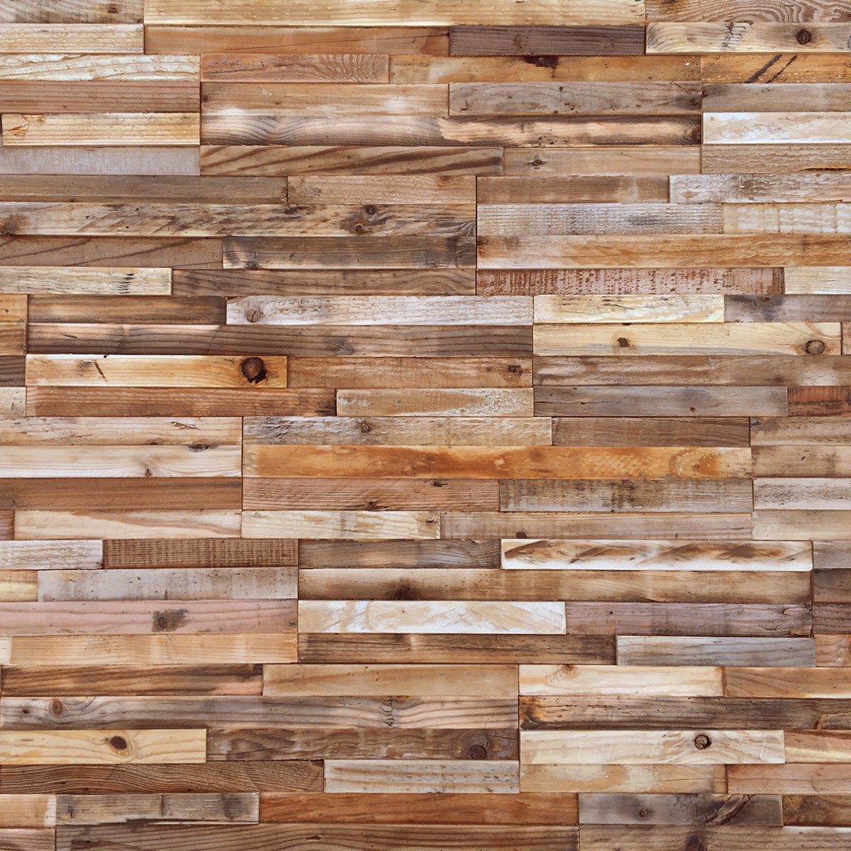 Panouri decorative din lemn reciclat Reclaimed - Stripes - 7 plăci 21.5x50.5cm, Panouri decorative din lemn, Panouri decorative 