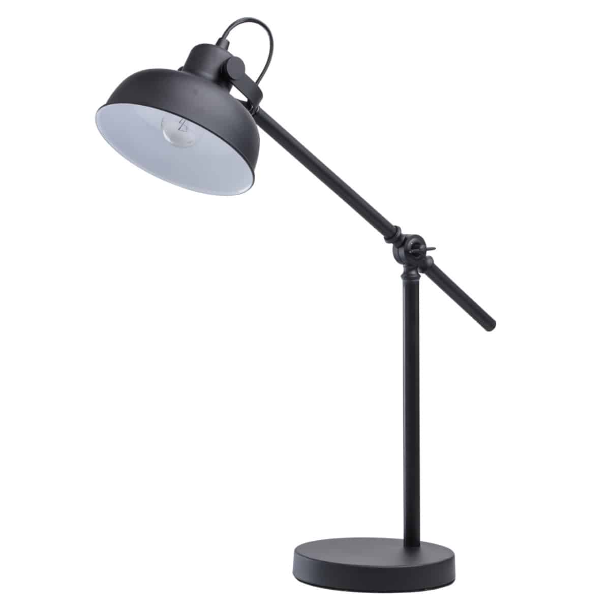 veioza in stil industrial, din metal, de culoare neagra