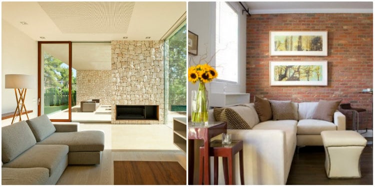 23 idei minunate de decorări interioare cu pereți din piatră/ cărămidă
