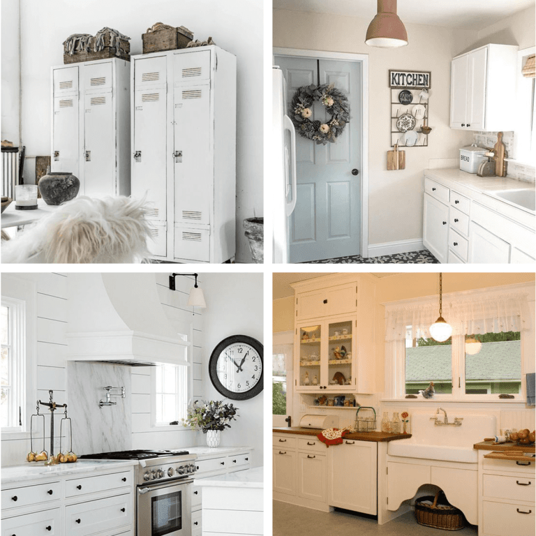 mobila alba stil shabby chic