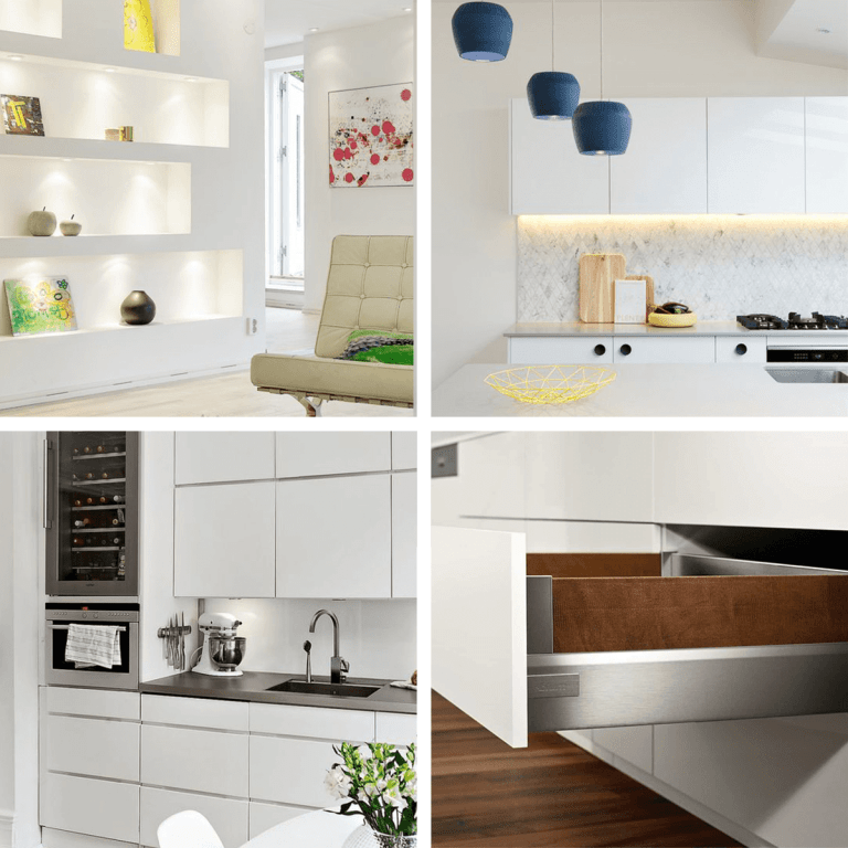 mobila alba stil modern
