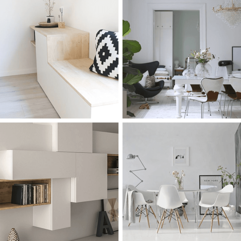 mobila alba decorare