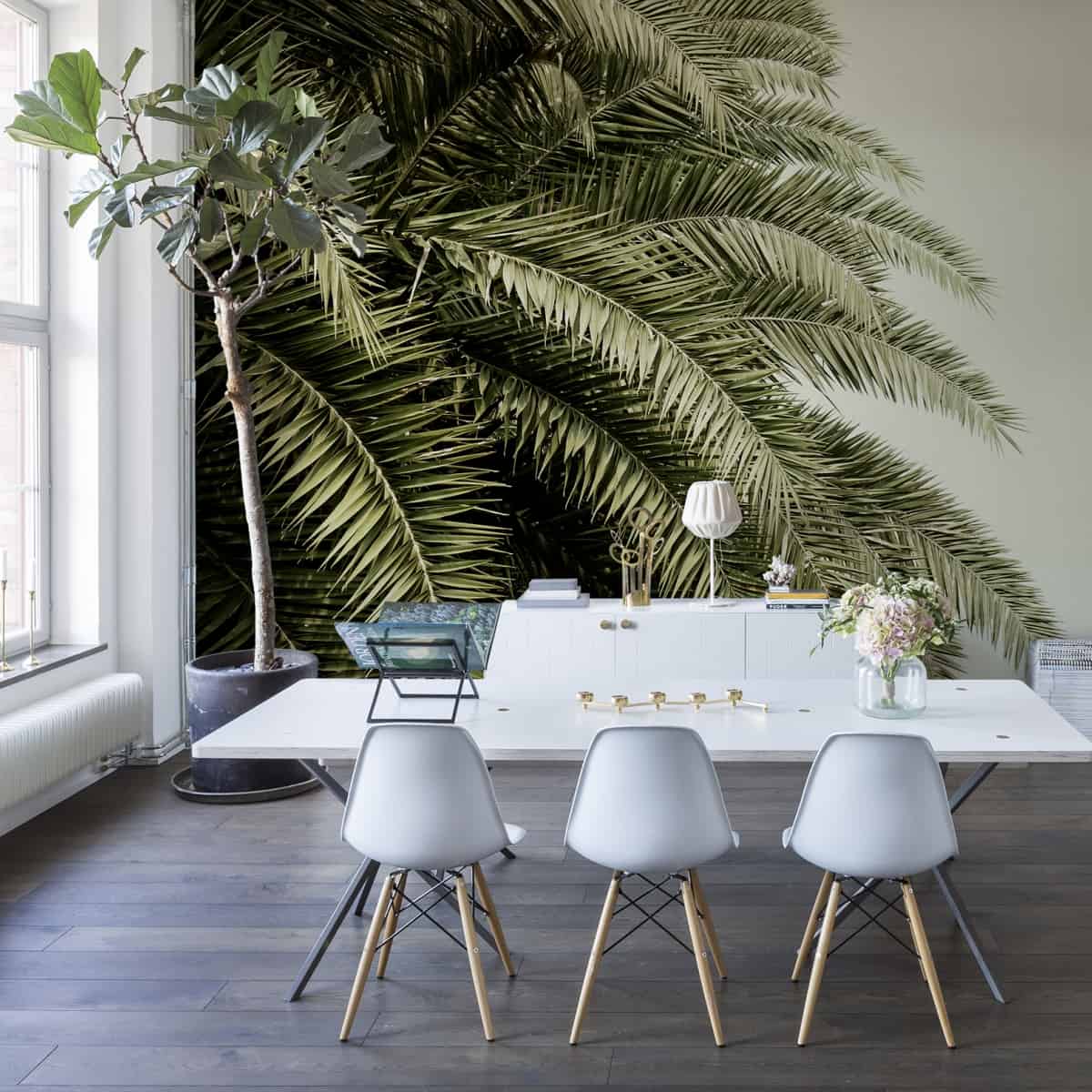 fototapet in stil tropical