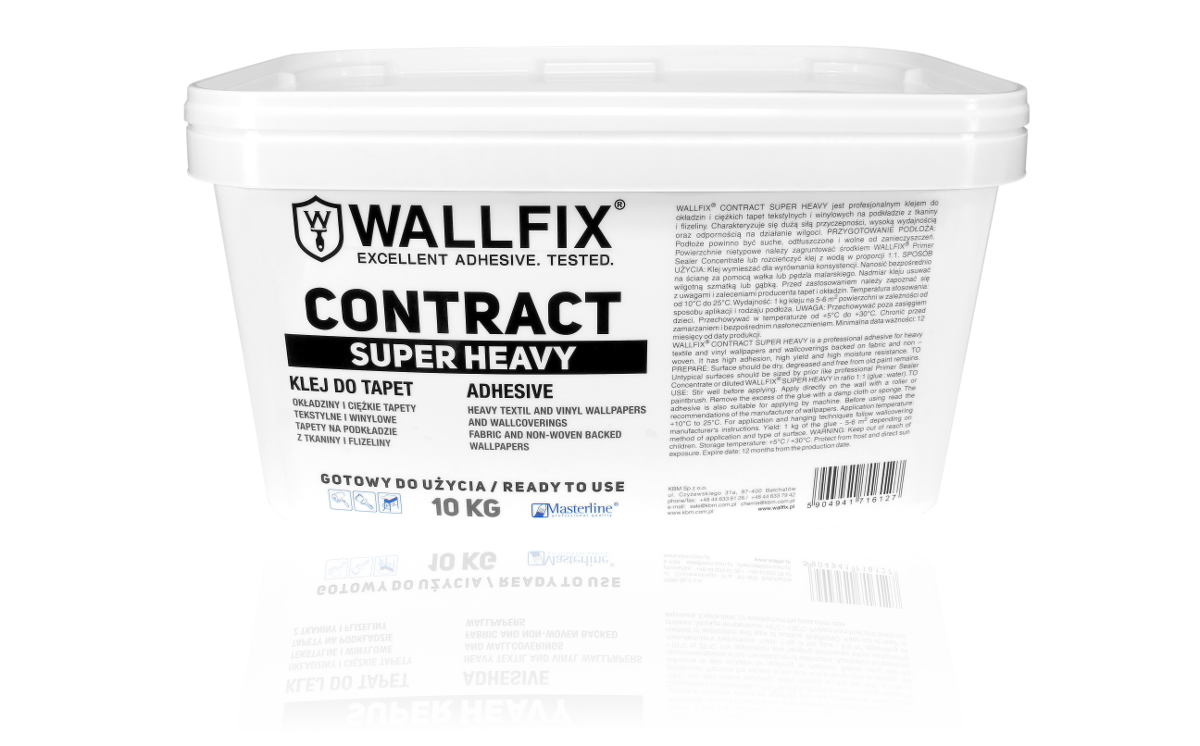 Adeziv pasta WALLFIX Super Heavy pentru tapet vinilic foarte greu, 10 kg  image5