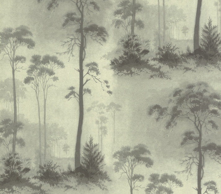 Tapet Prior Park, Grey Luxury Tree, 1838 Wallcoverings, 5.3mp / rola