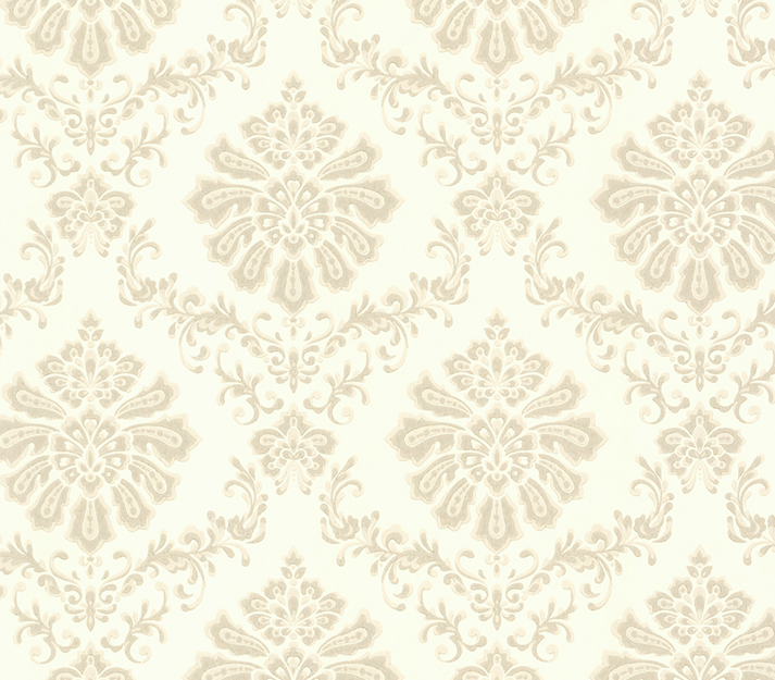 Tapet broughton, natural luxury damask, 1838 wallcoverings, 5.3mp / rola 
