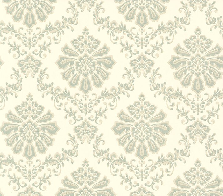 Tapet broughton, seafoam green luxury damask, 1838 wallcoverings, 5.3mp / rola 