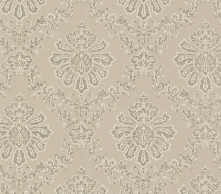 Tapet broughton, taupe natural luxury damask, 1838 wallcoverings, 5.3mp / rola 
