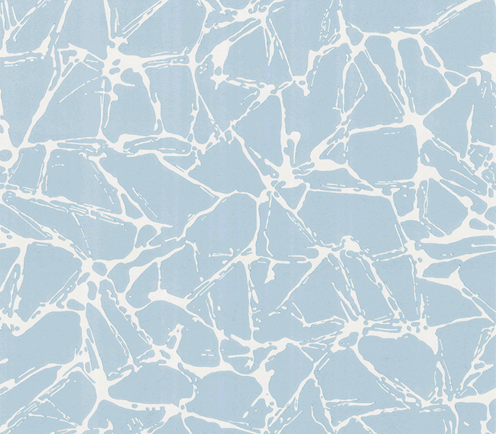 Tapet Glaze, Denim Blue Luxury Geometric, 1838 Wallcoverings, 5.3mp / rola 1838