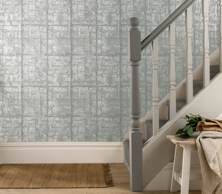 Tapet Patina, Mist Grey Luxury Textured, 1838 Wallcoverings, 5.3mp / rola