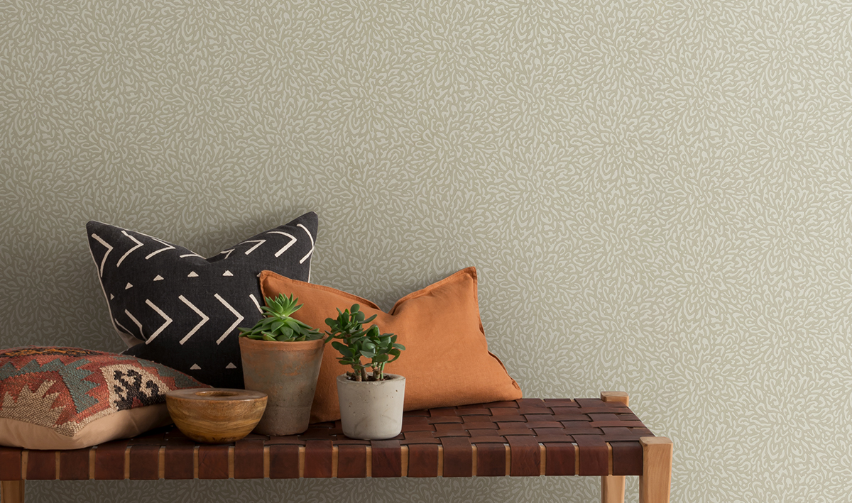 Tapet Corallo, Sandstone Neutral Luxury Patterned, 1838 Wallcoverings, 5.3mp / rola 1838
