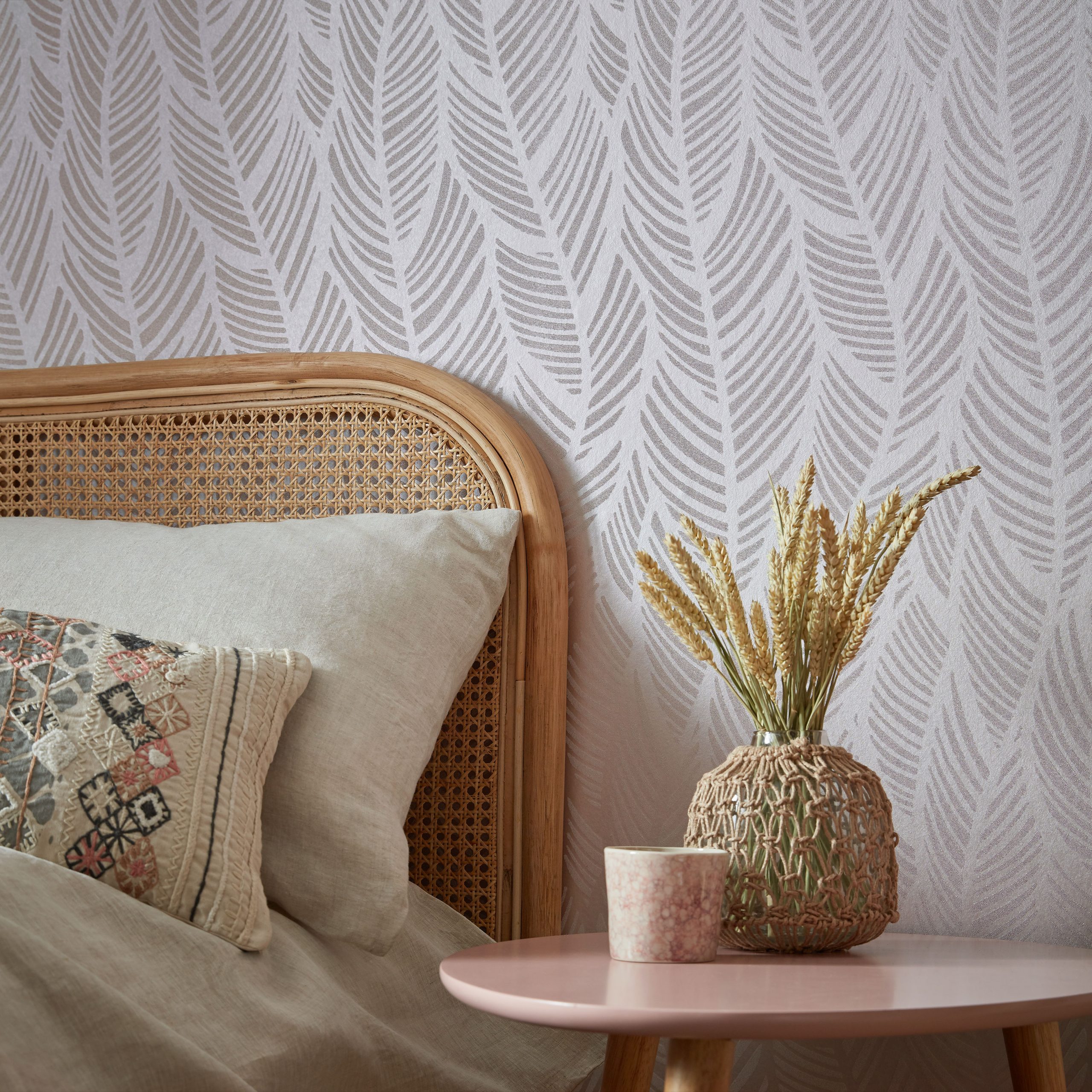 Tapet bramble, chamomile pink luxury bead, 1838 wallcoverings, 5.3mp / rola 