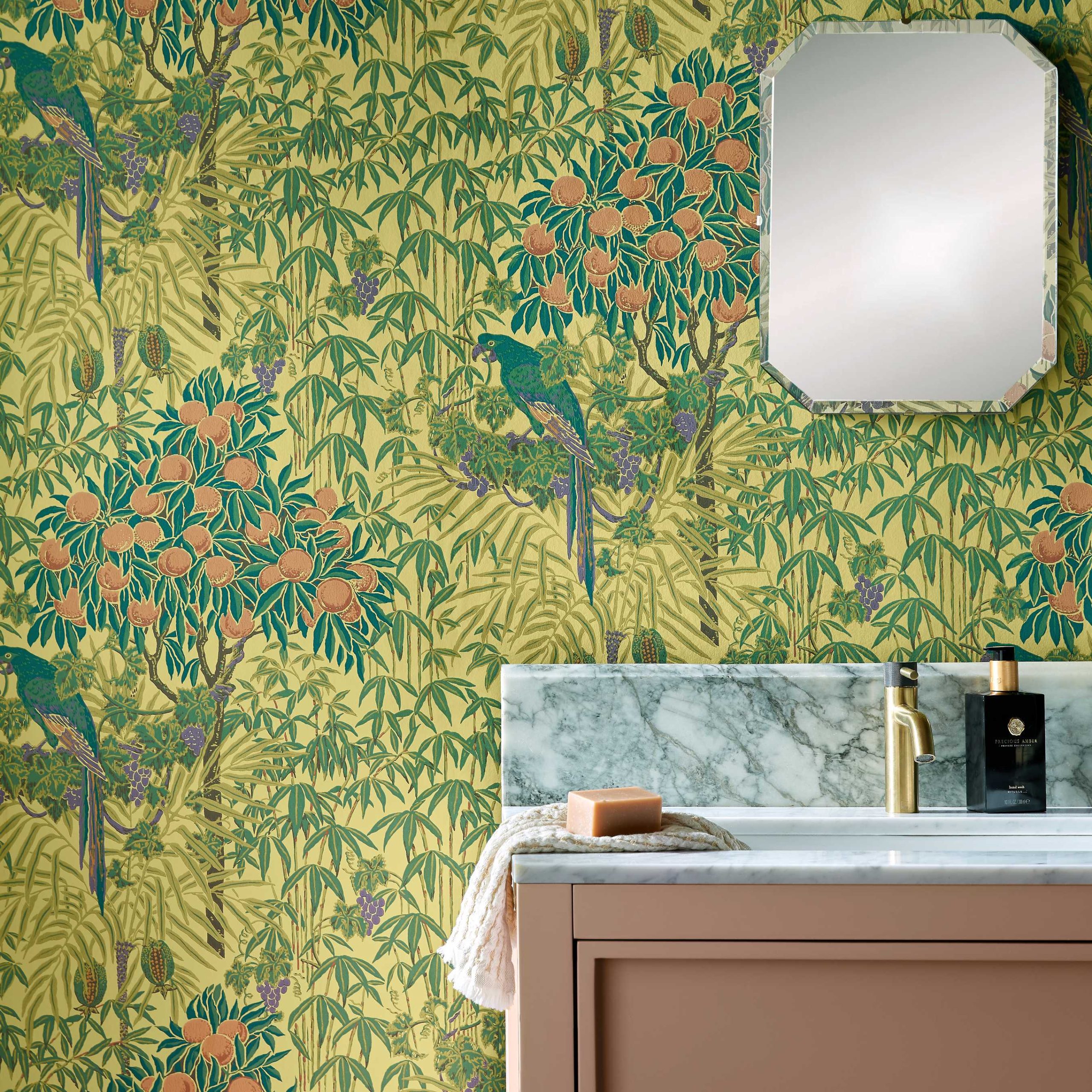 Tapet macaw, vivid yellow, 1838 wallcoverings, 5.3mp / rola 