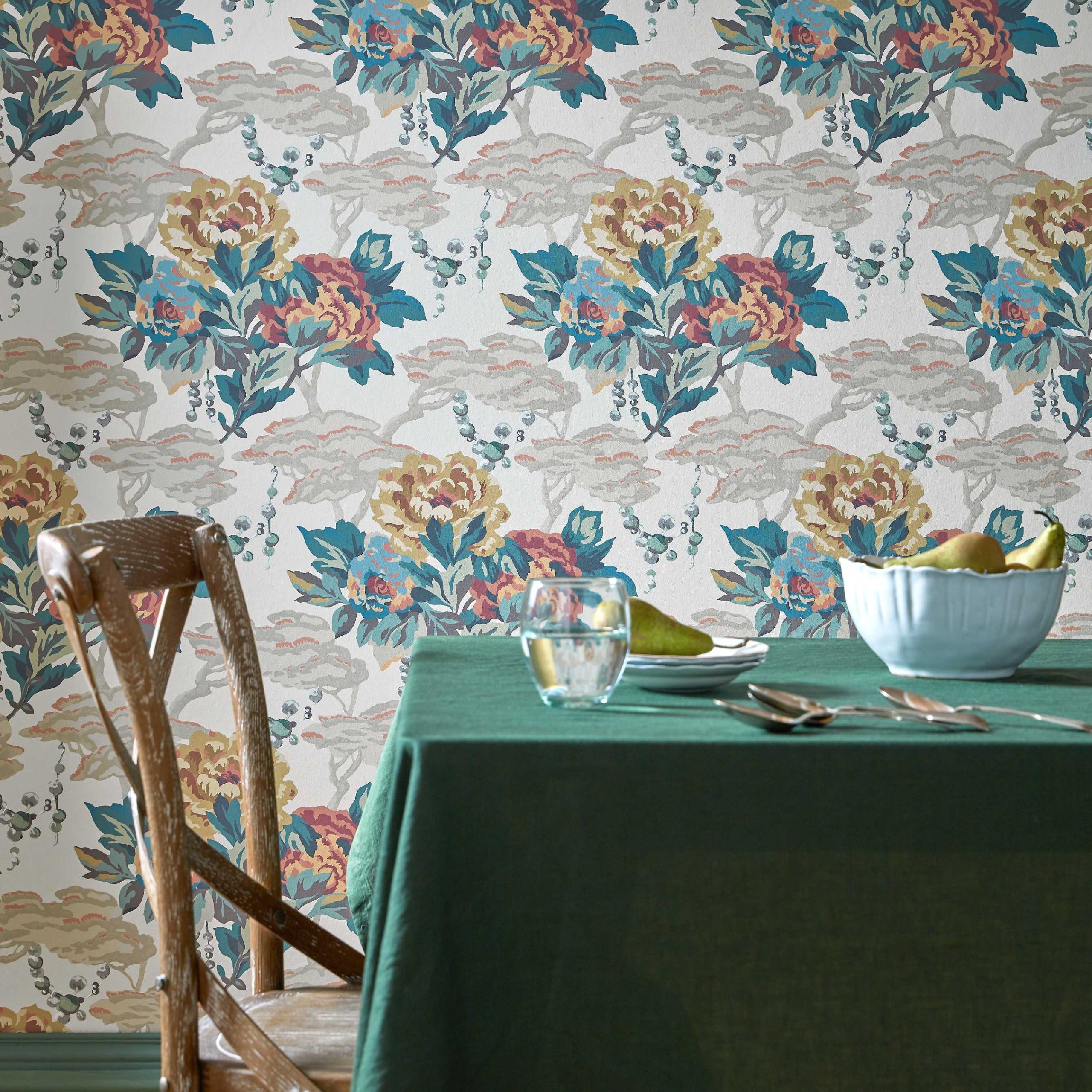 Tapet paeonia, warm sand, 1838 wallcoverings, 5.3mp / rola 