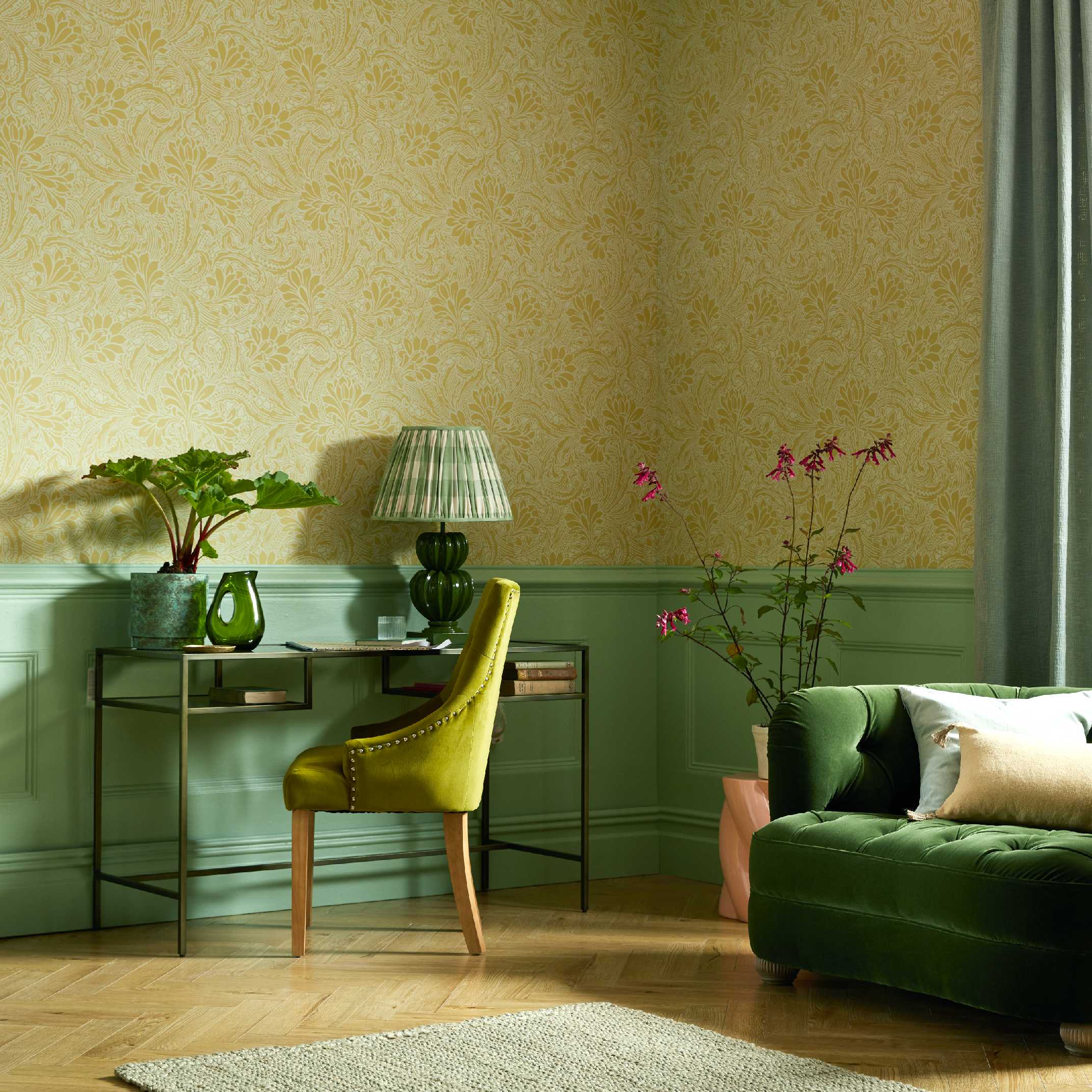 Tapet eden, mellow yellow, 1838 wallcoverings, 5.3mp / rola 